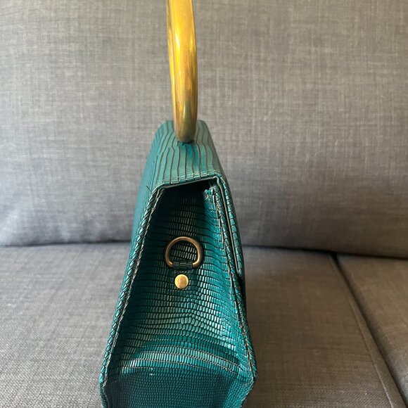 Anima Iris Pine Zuri Gold Handbag - Picture 9 of 9